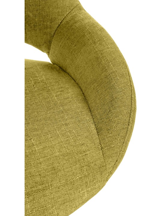Tabouret de bar Milet tissu, vert