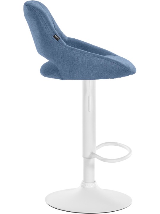 Tabouret de bar Milet tissu, bleu