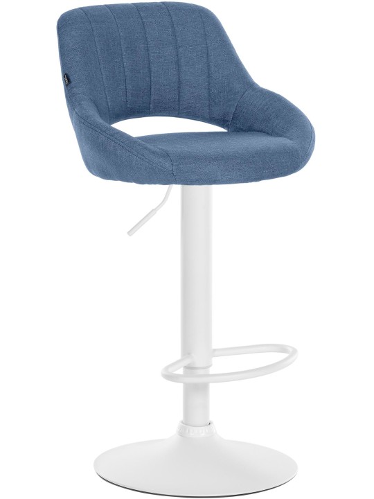 Tabouret de bar Milet tissu, bleu
