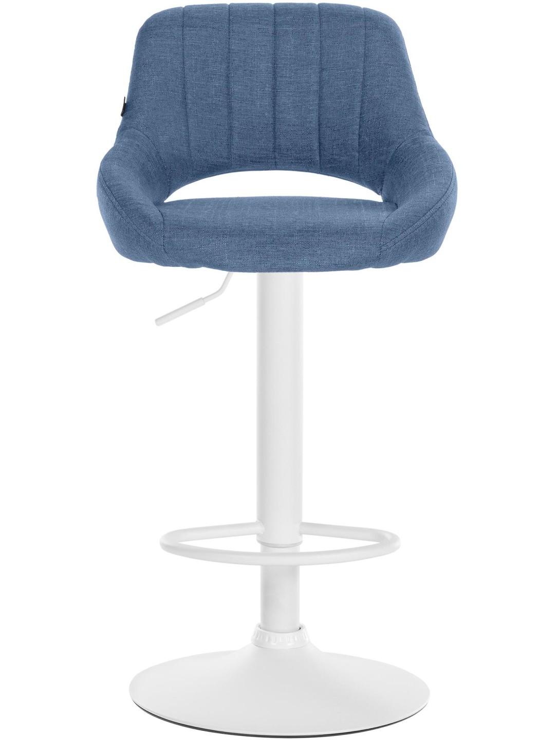 Tabouret de bar Milet tissu, bleu