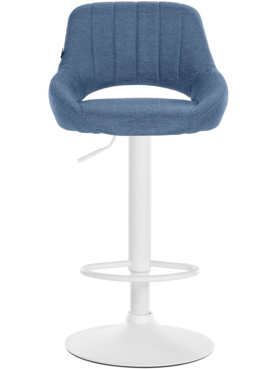 Tabouret de bar Milet tissu, bleu