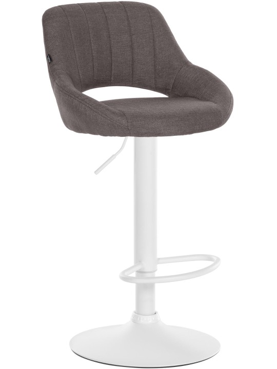 Tabouret de bar Milet tissu, gris foncé