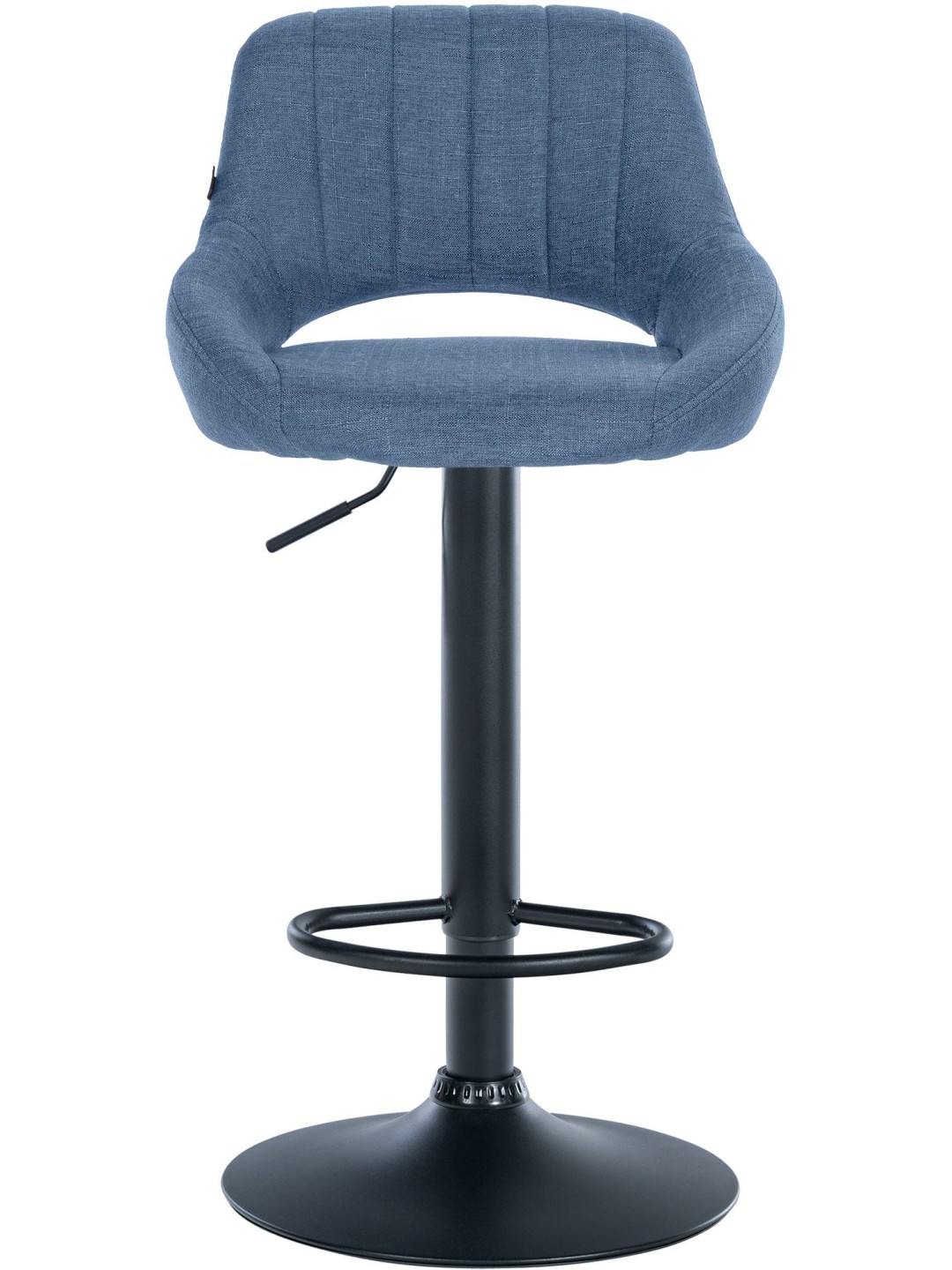 Tabouret de bar Milet tissu, bleu