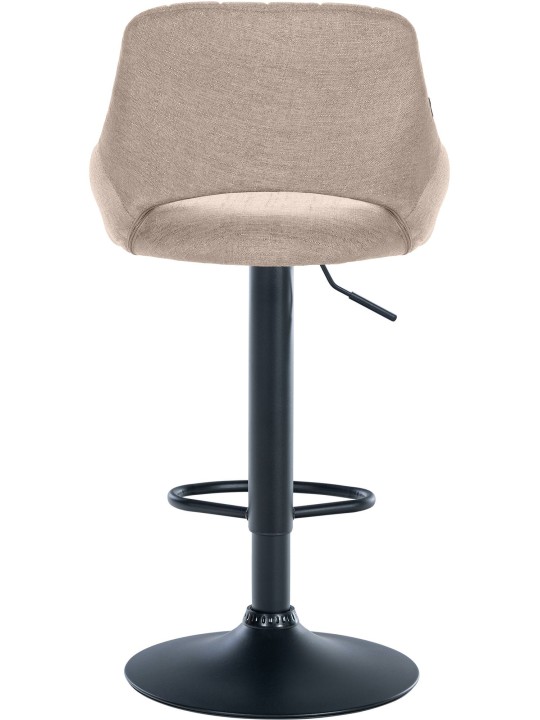 Tabouret de bar Milet tissu, taupe