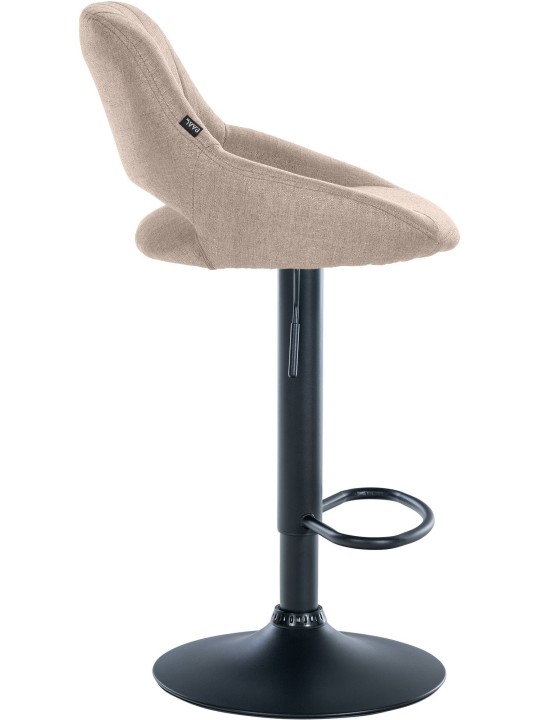 Tabouret de bar Milet tissu, taupe