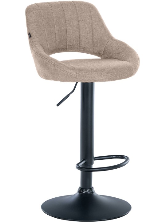 Tabouret de bar Milet tissu, taupe