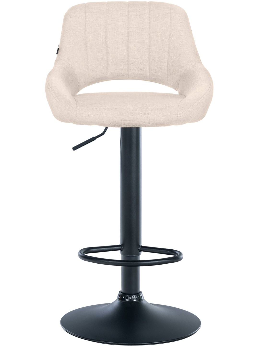 Tabouret de bar Milet tissu, crème