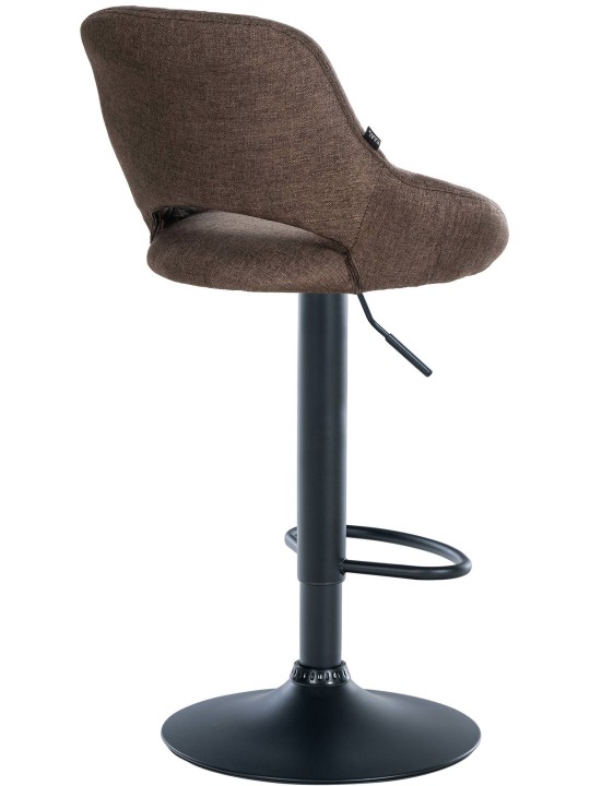 Tabouret de bar Milet tissu, brun