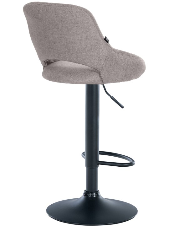 Tabouret de bar Milet tissu, gris