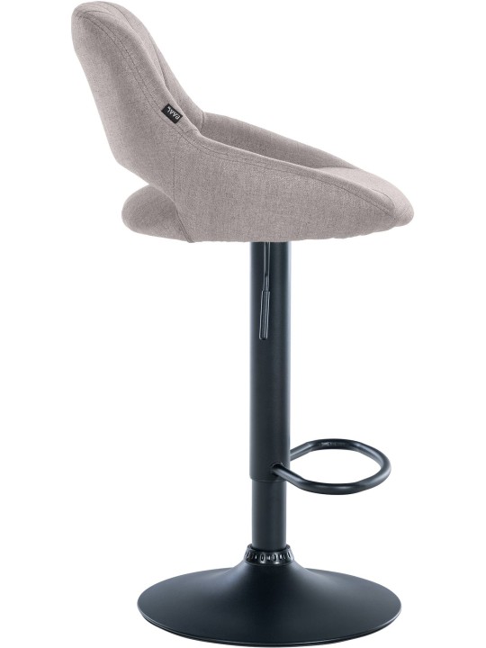 Tabouret de bar Milet tissu, gris