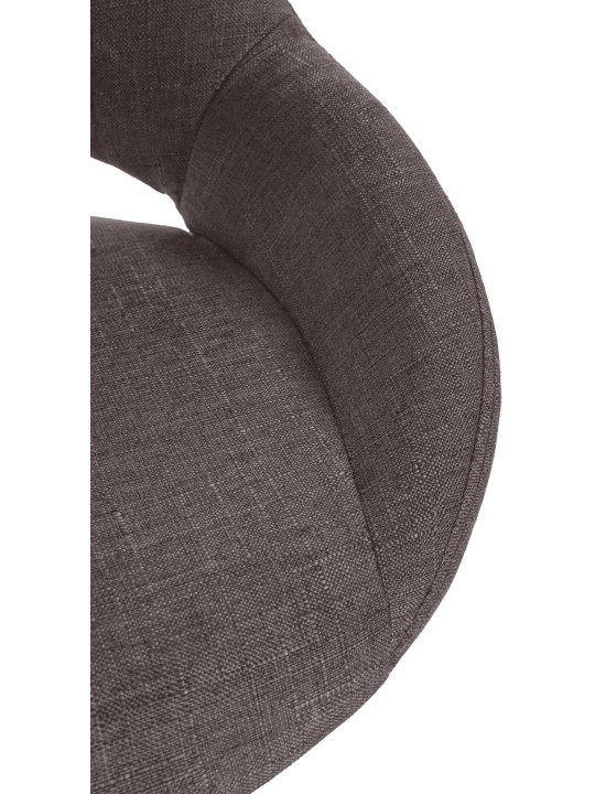 Tabouret de bar Milet tissu, gris foncé