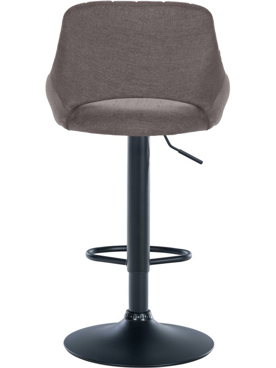 Tabouret de bar Milet tissu, gris foncé