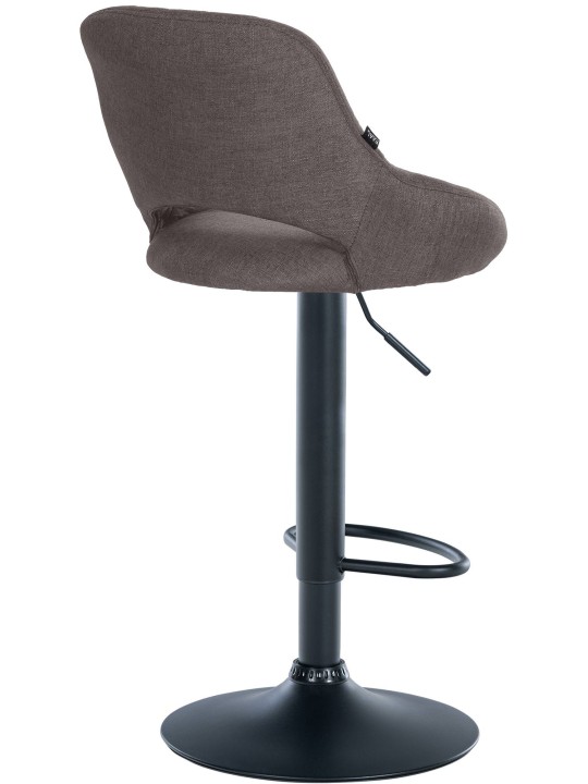 Tabouret de bar Milet tissu, gris foncé