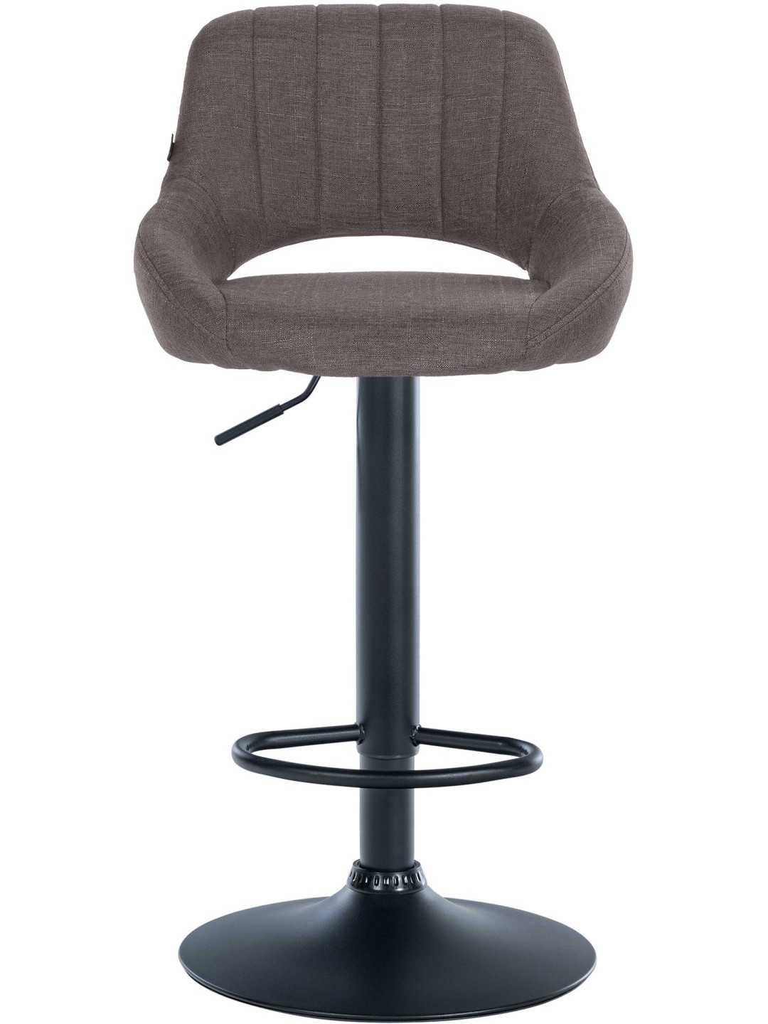 Tabouret de bar Milet tissu, gris foncé