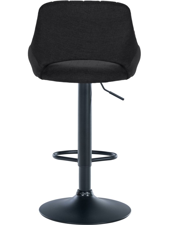 Tabouret de bar Milet tissu, noir