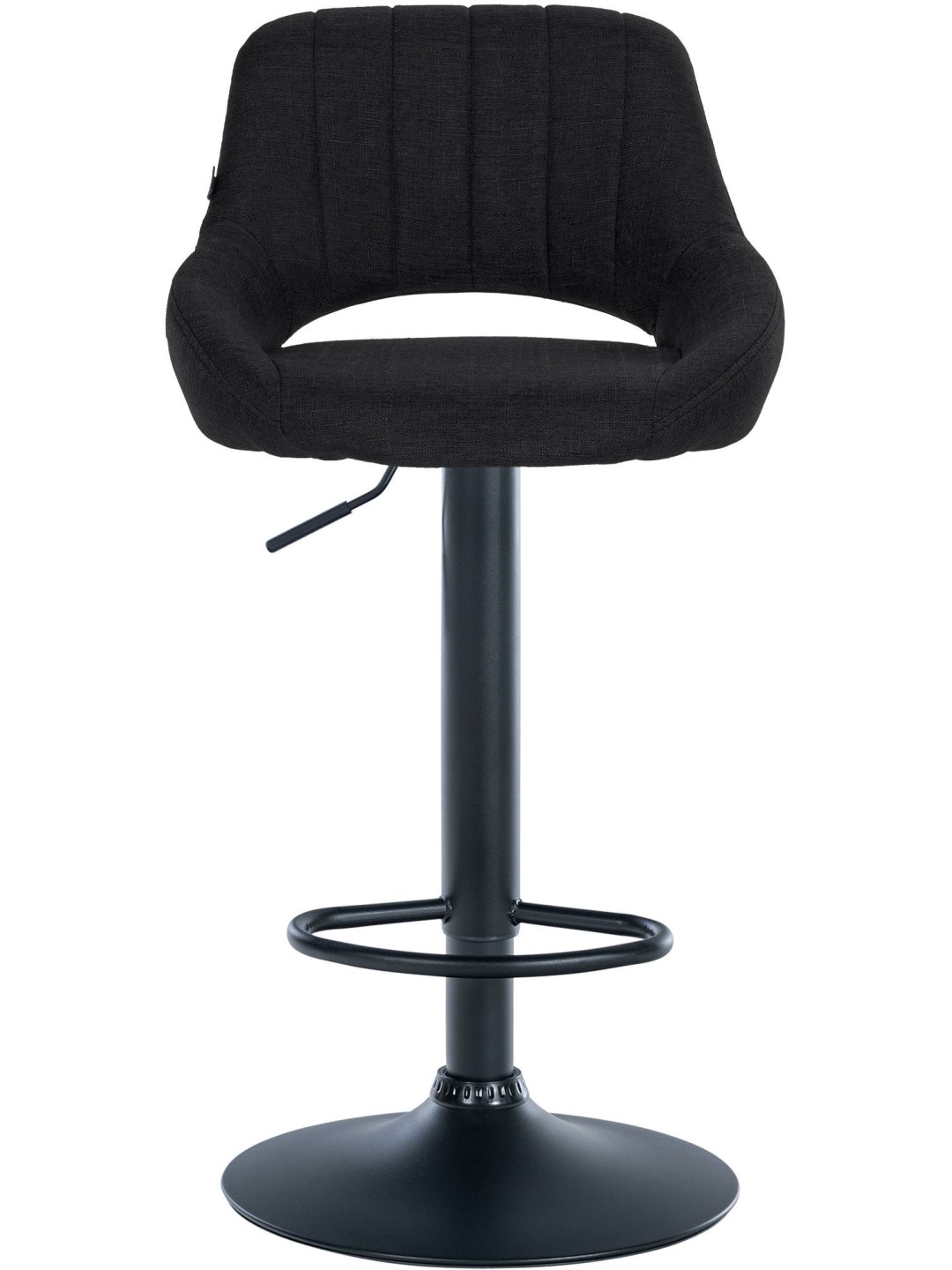 Tabouret de bar Milet tissu, noir