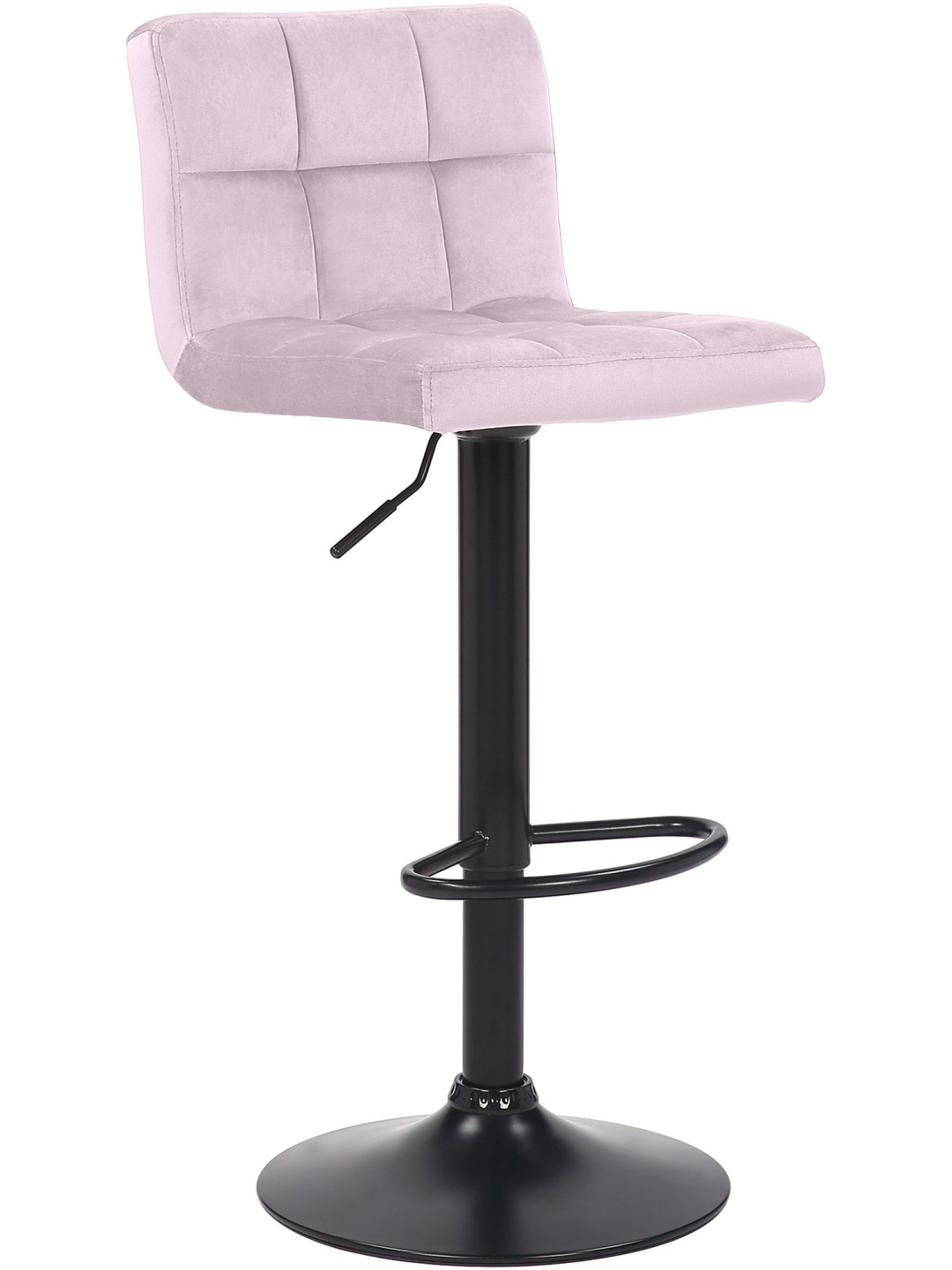 Tabouret de bar Feni velours, rose