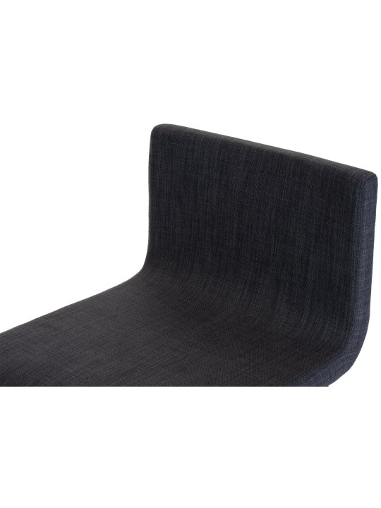 Tabouret de bar Limon B tissu, gris foncé