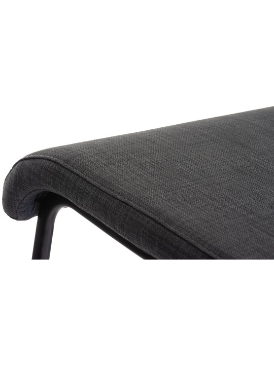 Tabouret de bar Limon B tissu, gris foncé