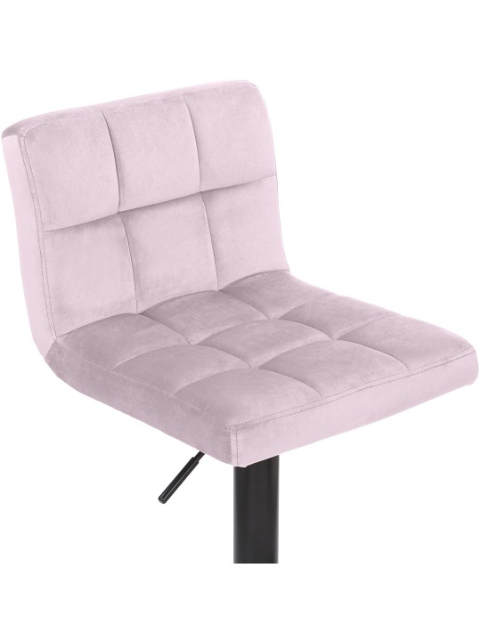 Lot de 2 tabourets de bar Feni velours, rose Lot de 2 tabourets de bar Feni velours, rose