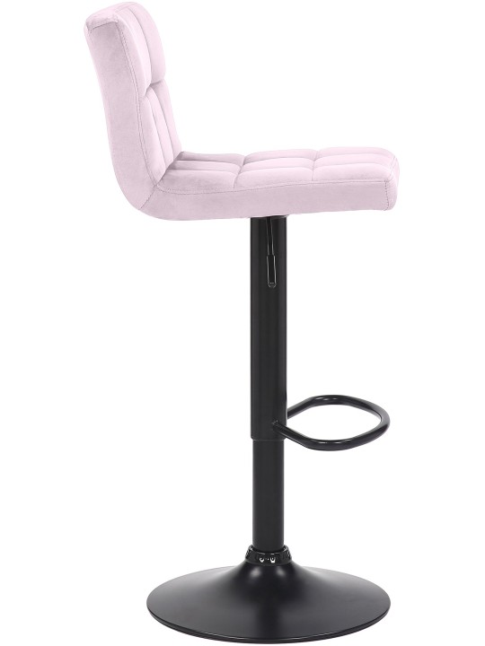 Lot de 2 tabourets de bar Feni velours, rose Lot de 2 tabourets de bar Feni velours, rose