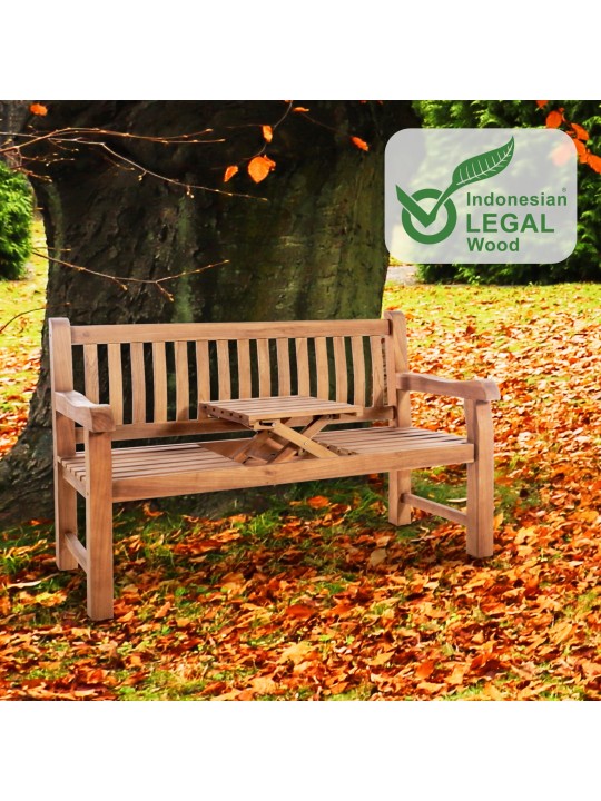 Banc en teck Orlando 150 cm, teck Banc en teck Orlando 150 cm, teck