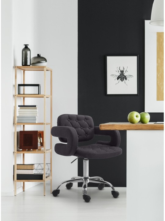 Tabouret de travail Dublin tissu, noir Tabouret de travail Dublin tissu, noir