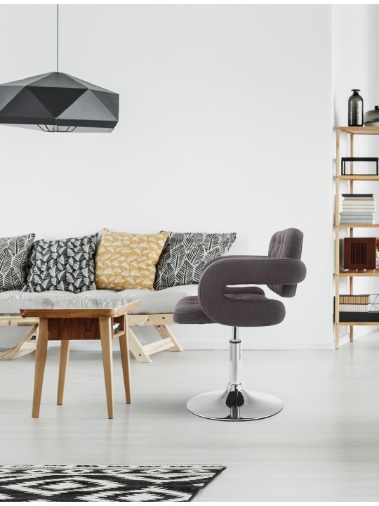 Chaise longue Dublin en tissu, gris foncé Chaise longue Dublin en tissu, gris foncé