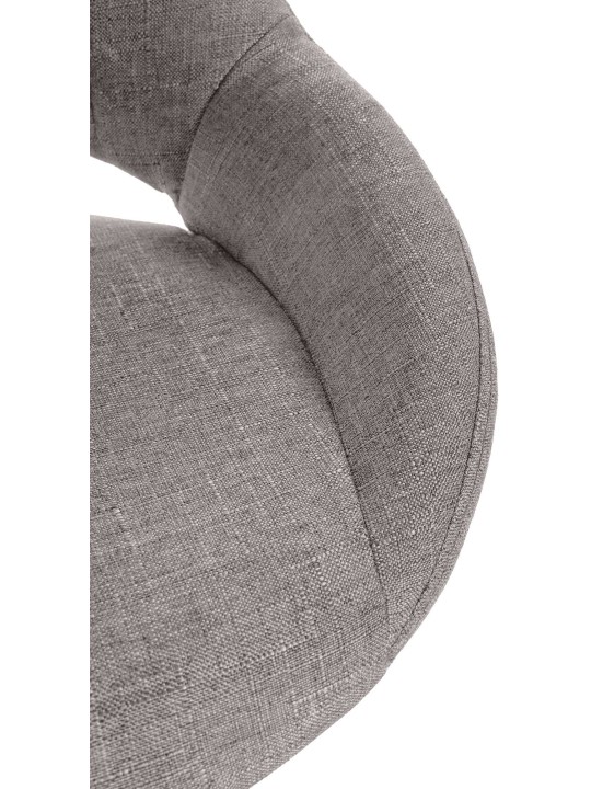 Lot de 2 tabourets de bar Milet tissu C, gris Lot de 2 tabourets de bar Milet tissu C, gris