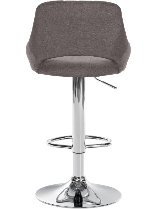 Lot de 2 tabourets de bar Milet tissu C, gris foncé Lot de 2 tabourets de bar Milet tissu C, gris foncé