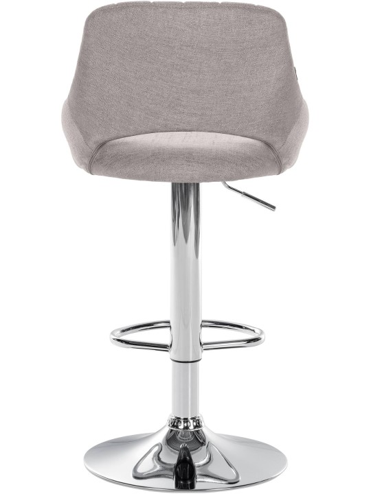 Lot de 2 tabourets de bar Milet tissu C, gris Lot de 2 tabourets de bar Milet tissu C, gris