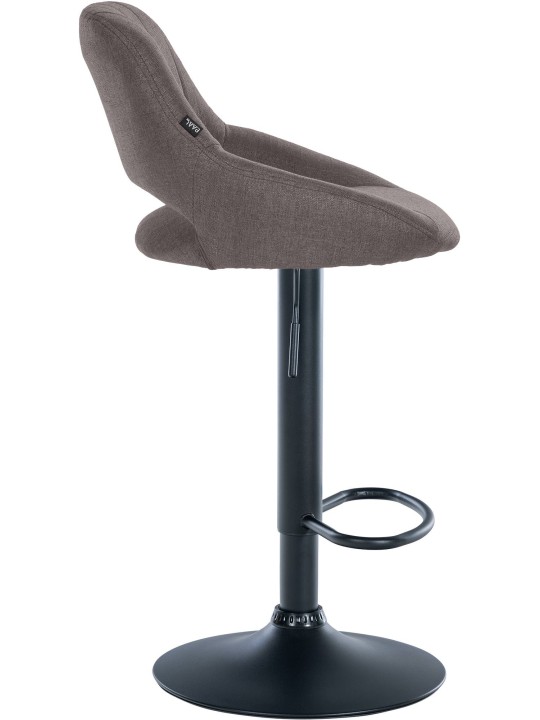 Lot de 2 tabourets de bar Milet tissu B, gris foncé Lot de 2 tabourets de bar Milet tissu B, gris foncé