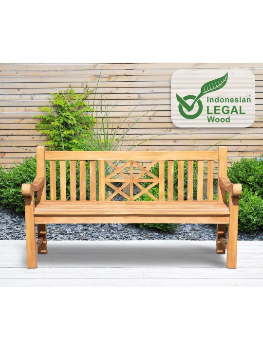 Banc en teck Florida 150 cm, teck Banc en teck Florida 150 cm, teck