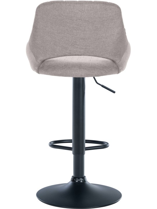 Lot de 2 tabourets de bar Milet tissu B, gris Lot de 2 tabourets de bar Milet tissu B, gris