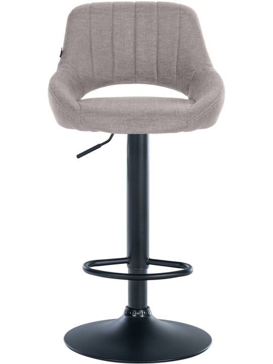 Lot de 2 tabourets de bar Milet tissu B, gris Lot de 2 tabourets de bar Milet tissu B, gris