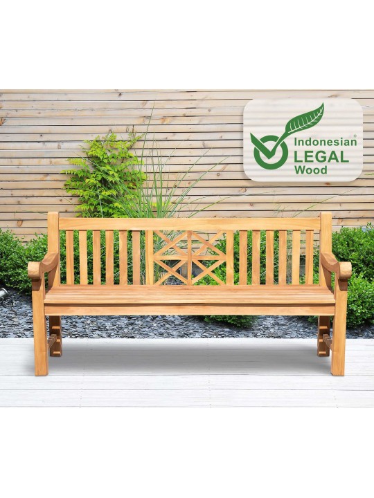 Banc en teck Florida 180 cm, teck Banc en teck Florida 180 cm, teck