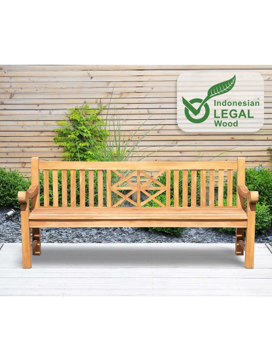 Banc en teck Florida 200 cm, teck Banc en teck Florida 200 cm, teck