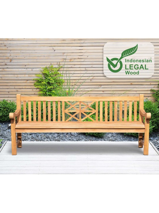 Banc en teck Florida 220 cm, teck Banc en teck Florida 220 cm, teck
