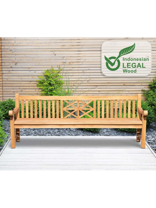 Banc en teck Florida 240 cm, teck Banc en teck Florida 240 cm, teck