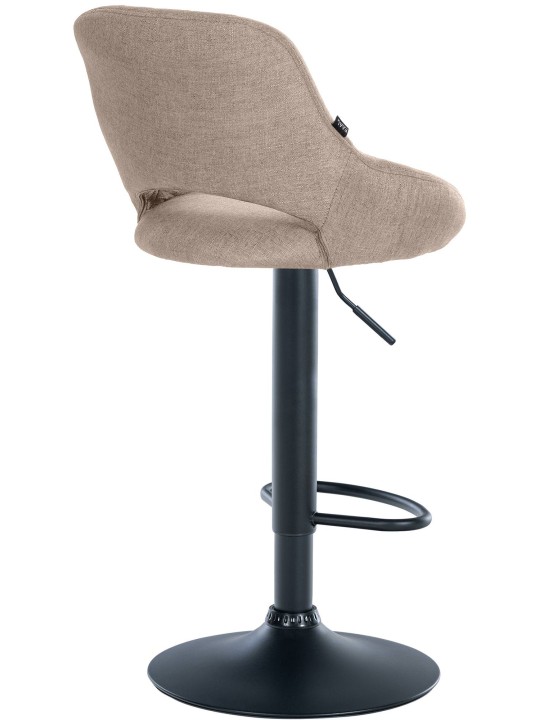 Lot de 2 tabourets de bar Milet tissu B, taupe Lot de 2 tabourets de bar Milet tissu B, taupe