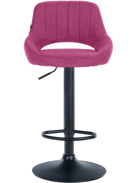 Lot de 2 tabourets de bar Milet tissu B, lilas