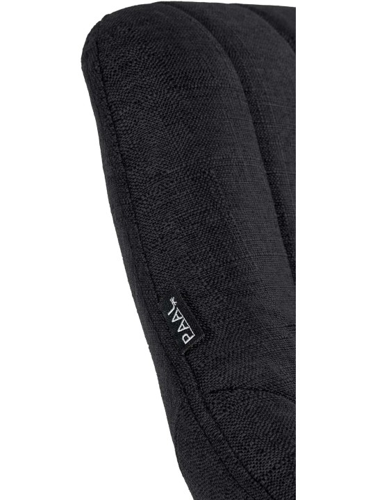 Lot de 2 tabourets de bar Milet tissu W, noir