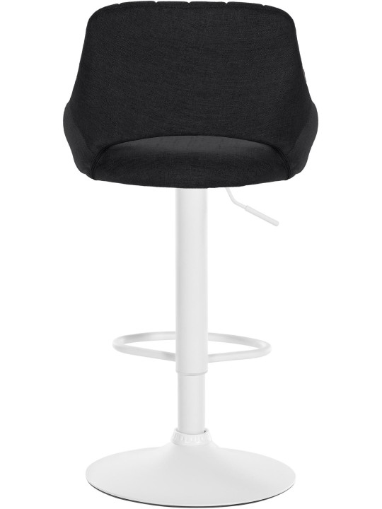 Lot de 2 tabourets de bar Milet tissu W, noir