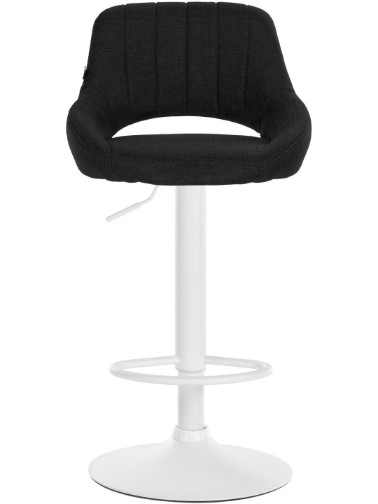 Lot de 2 tabourets de bar Milet tissu W, noir