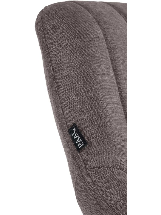 Lot de 2 tabourets de bar Milet tissu W, gris foncé