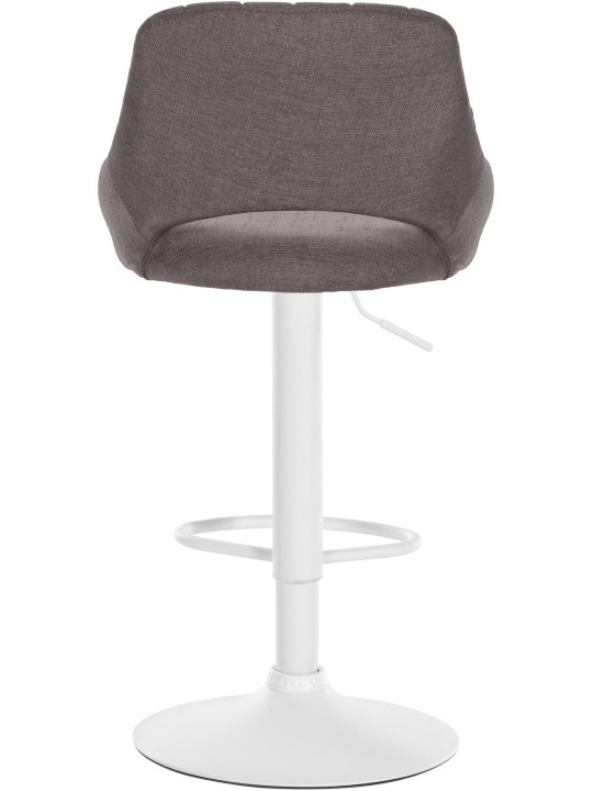 Lot de 2 tabourets de bar Milet tissu W, gris foncé