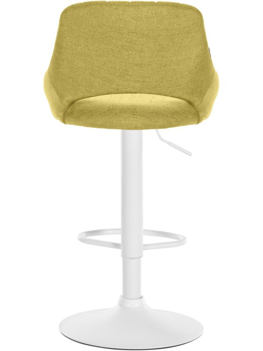 Lot de 2 tabourets de bar Milet tissu W, vert