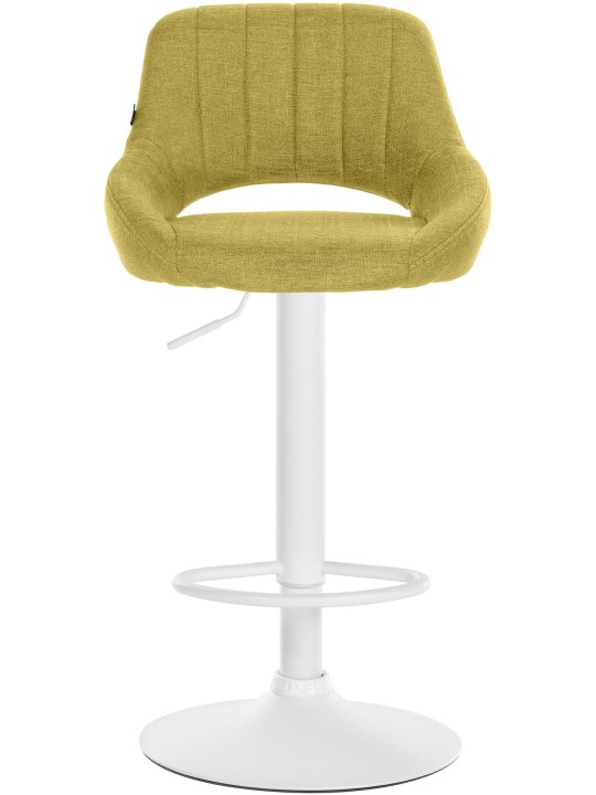 Lot de 2 tabourets de bar Milet tissu W, vert