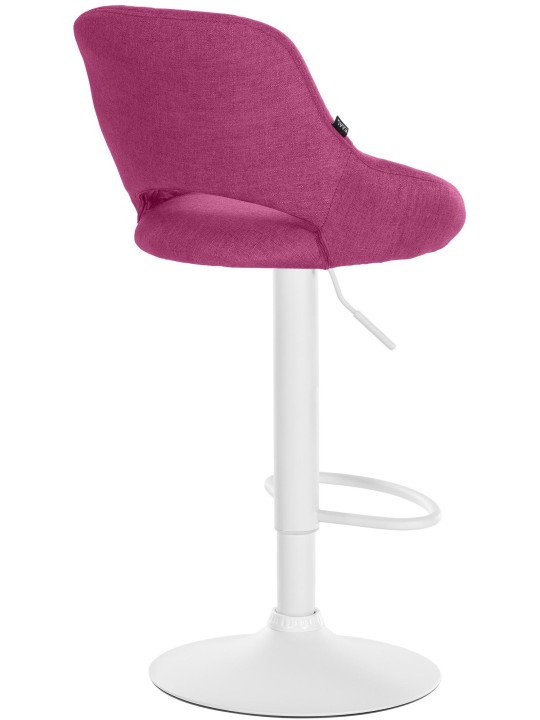 Lot de 2 tabourets de bar Milet tissu W, lilas