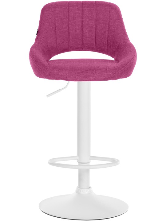 Lot de 2 tabourets de bar Milet tissu W, lilas